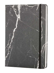 XD Collection Deluxe Marble Notebook, 96 Sheets, 80 GSM, A5 Size, Black
