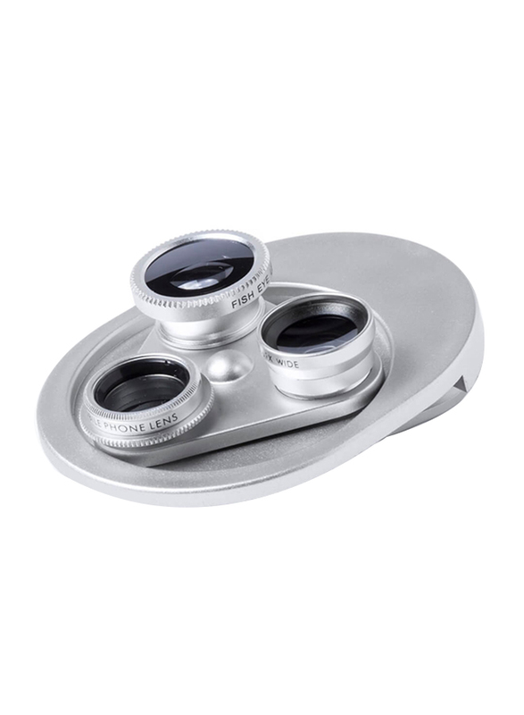 Depok Universal System Smartphone 4-in-1 Lens, Silver