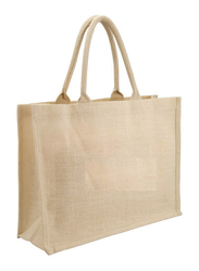 Eco-Neutral JT 201 Natural Reusable Jute Bag for Women, White