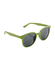 Eco Neutral UV Protection Full-Rim Oval Green Sunglasses for Men, Grey Lens, SGEN 102
