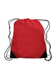 Santhome Drawstring Backpack, Red