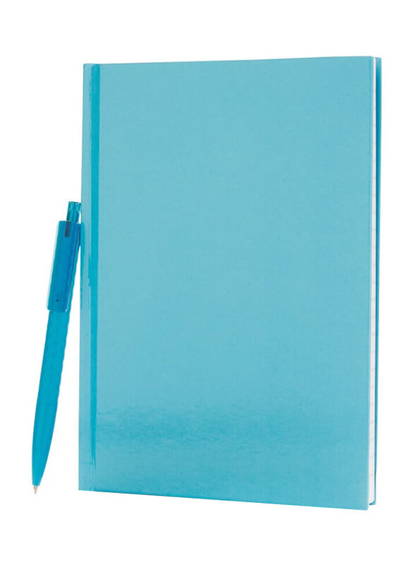 

XD Hard Cover Notebook with Pen, 160 Sheets, 70 GSM, A5 Size, Blue