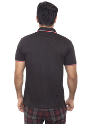 Santhome Tropikana DryNCool Polo Shirt for Men, Small, Black