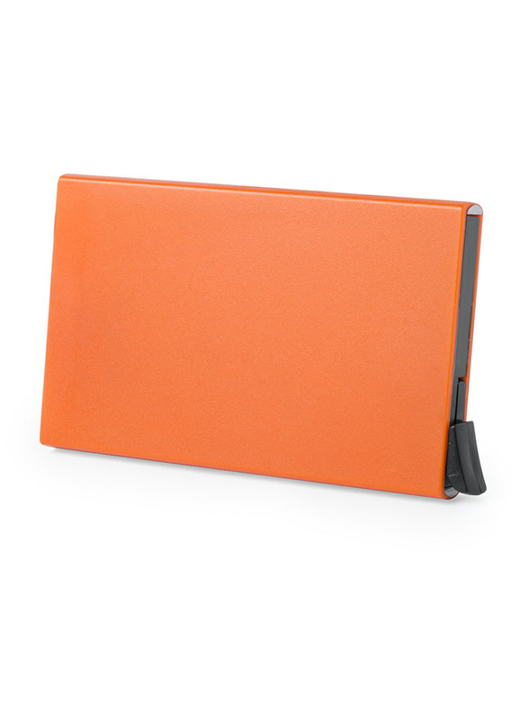 

Unbranded Anti-theft RFID Metal Credit Card ID Holder Wallet for Men, Orange