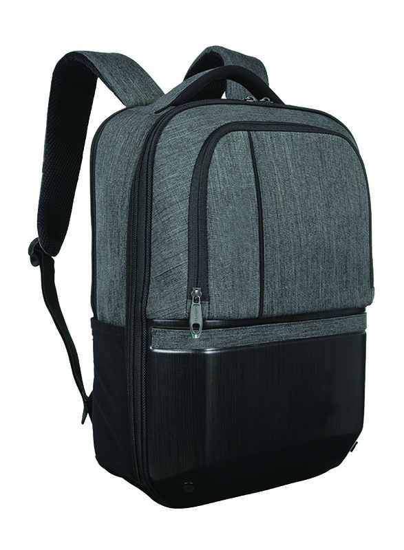 Santhome Classic Business 15-inch Backpack Laptop Bag, Grey