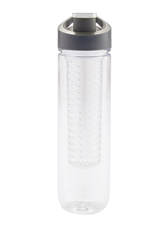 Hans Larsen 800ml Plastic Fruit Infuser Water Bottle, Clear