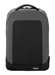 Santhome 15.4-inch Backpack Laptop Bag with USB Charging, Grey/Black