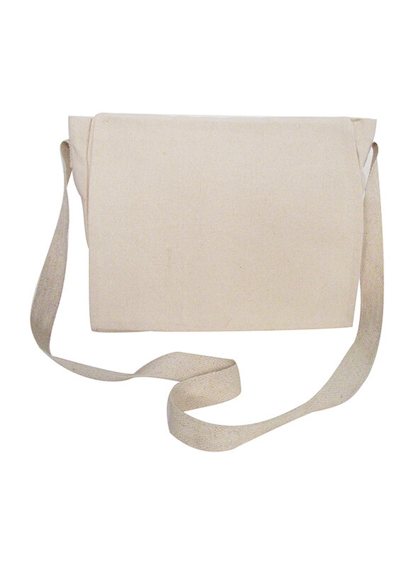 

Eco-Neutral Classic Messenger Bag, Off White