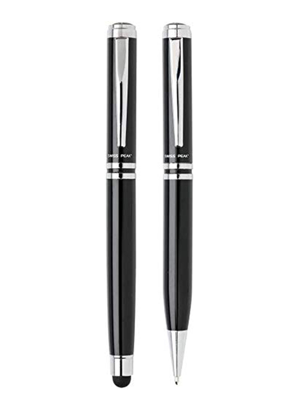 Swiss Peak 2-Piece Dusco Executive Ballpoint Pen Set, Black