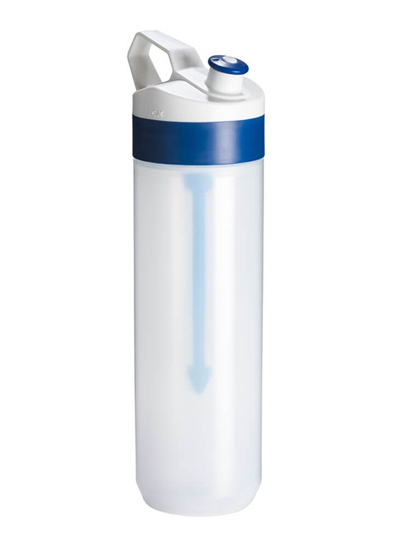 Tacx 800ml Plastic Fruit Infuser Detox Water Bottle, Blue