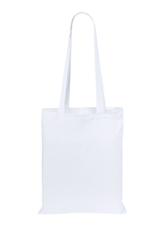 Eco-Neutral Cotton Reusable Shopping Tote Bag, White