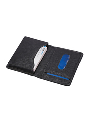 Santhome Leather Card Holder Wallet, LASN 655, Black