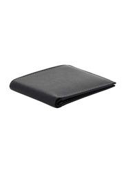 Santhome Leather Slimfold Wallet for Men, Black