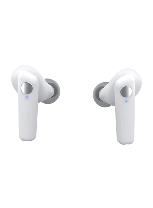 Memorii Wireless In-Ear Skole Anti Bacterial Earbuds with Charging Case, White