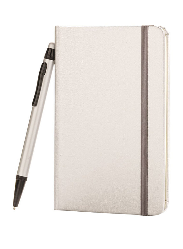 

XD Hard Cover Notebook with Stylus Pen, 144 Sheets, 70 GSM, A6 Size, Silver