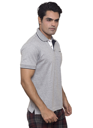 Santhome Tropikana DryNCool Polo Shirt for Men, Small, Grey