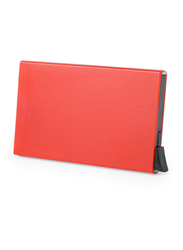 Anti-theft RFID Metal Credit Card ID Holder Wallet for Men, Red