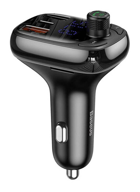 

Baseus T-TYPE S-13 Wireless MP3 Car Charger, Black
