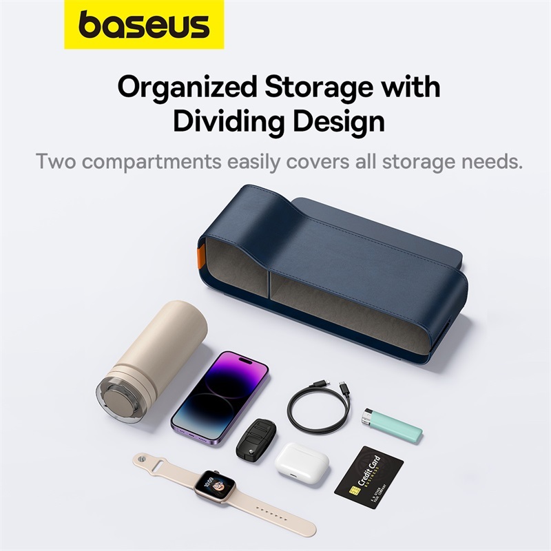 Baseus OrganizeFun Series Car Console Storage Organizer Galaxy Blue