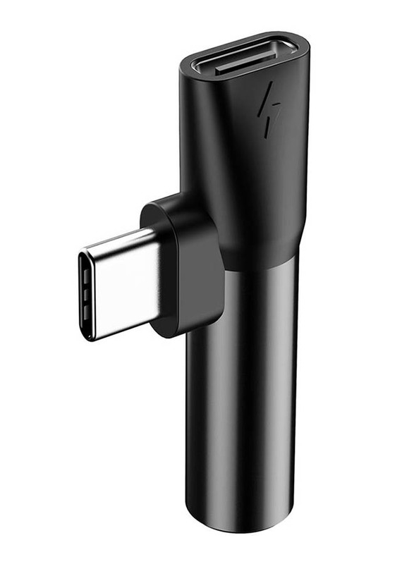 Baseus Adapter USB L41 Type-C to USB Type-C/Mini-Jack 3.5 mm, Black