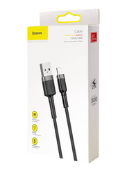 Baseus 3-Meter Sync & Charge Lightning Cafule Cable, USB Type A Male to Lightning Cable for Mobiles/Tablets, Black