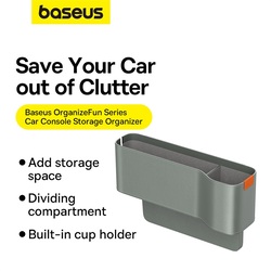 Baseus OrganizeFun Series Car Console Storage Organizer Frosted Gray