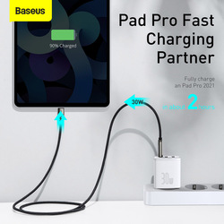 Baseus 30W USB C PD Fast Charger for iPhone Devices, White
