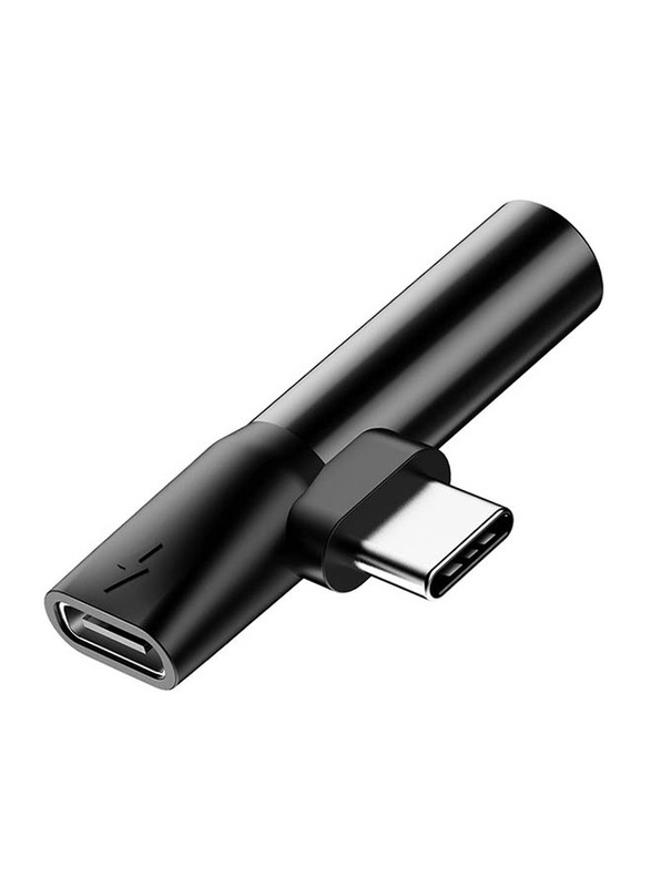 Baseus Adapter USB L41 Type-C to USB Type-C/Mini-Jack 3.5 mm, Black