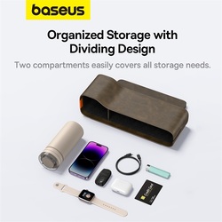 Baseus OrganizeFun Series Car Console Storage Organizer Marble Brown