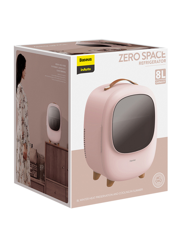 Baseus 8L Zero Space Refrigerator, 60W, Pink