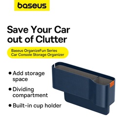 Baseus OrganizeFun Series Car Console Storage Organizer Galaxy Blue