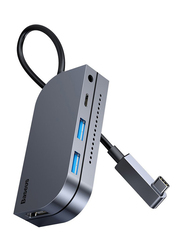 Baseus 6-in-1 USB Multifunctional Type C Hub, Dark Grey