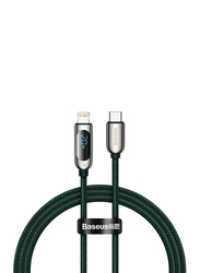 Baseus 1 Meter Fast Charging 20W Lightning Cable, USB-Type-C to Lightning for Apple Devices, Green