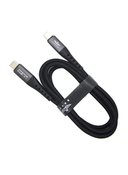 Brave 1-Meter Lightning Cable, 3A USB Type-C Male to Lightning for Apple Devices, BDC 019, Black