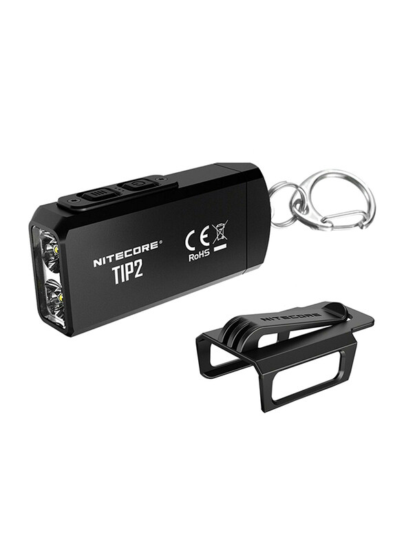 

Nitecore TIP 2 720 Lumen USB Rechargeable Keychain Light, Black