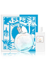 HERMES EAU DES MARVEILLES BLEUE EDT 100ML + 80ML BODY LOTION 2PC SET