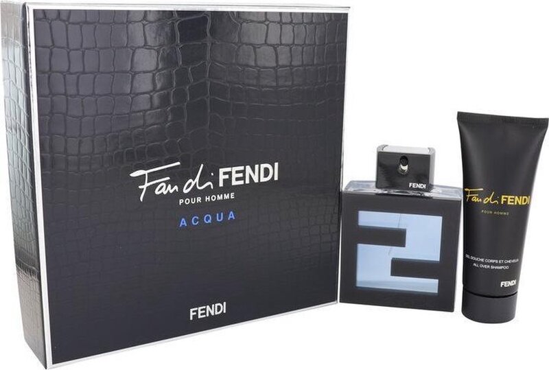 FENDI FANDI POUR HOMME ACQUA EDT 100ML + 100ML ALL OVER SHAMPOO GIFT SET