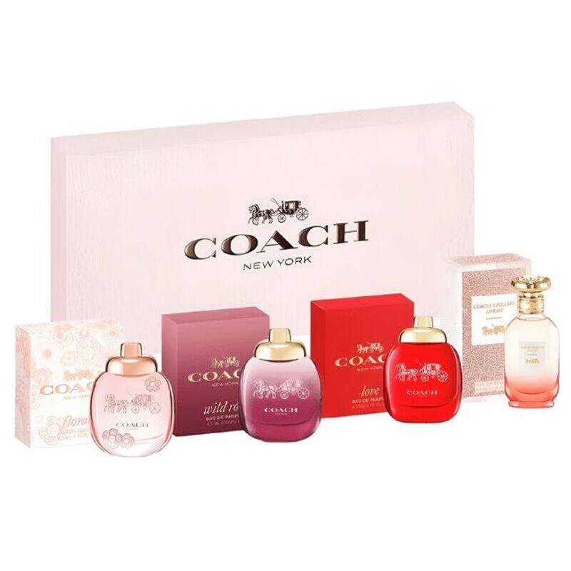 

COACH 4PC MINI SET(FLORAL+WILD ROSE+LOVE+DREAMS SUNSET 5ML) FOR WOMEN