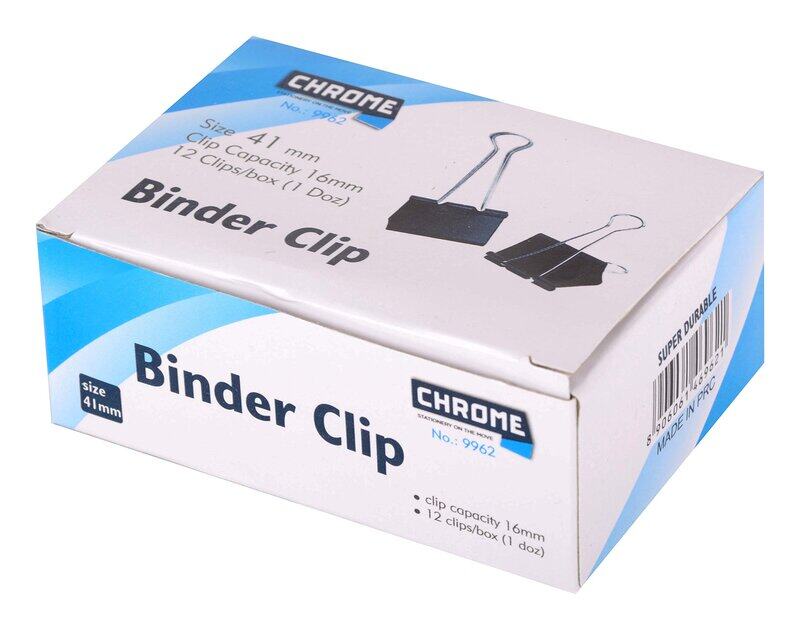 

Generic 9962 Black Binder Clips 41MM