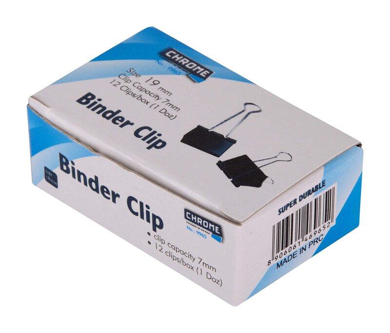 

Generic 9965 Black Binder Clip 19MM