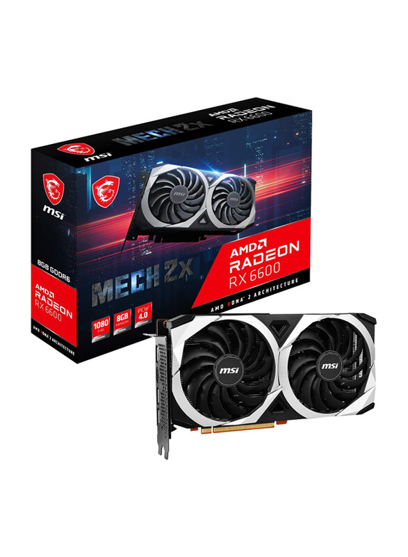 

Generic MSI VGA Radeon RX 6600 MECH 2X 8G Gaming Graphics Card, Black