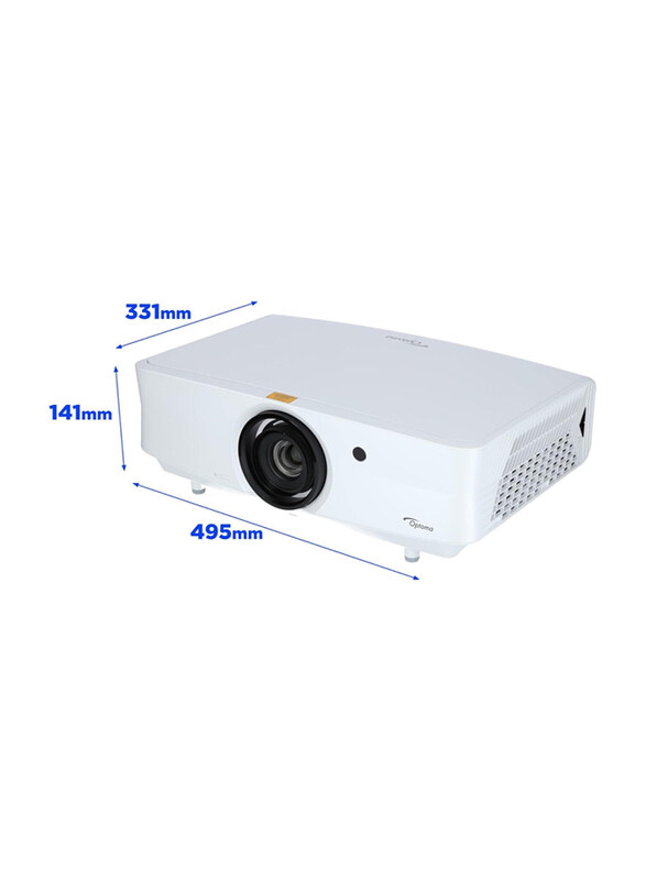 Optoma UHZ65LV Bright 4K UHD Home Theatre Projector, White