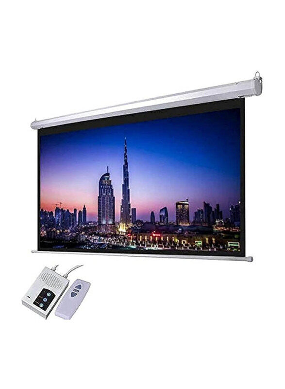 

I-View I View 100-Inch Electric Projector Screen with Remote, White