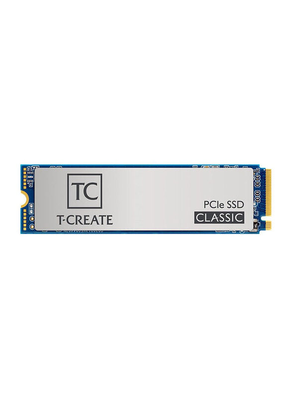 

Team Group T-CREATE Classic 2TB PCIe Gen3x4 1.3 3D TLC NVMe M.2 2280 Internal SSD, Silver/Blue
