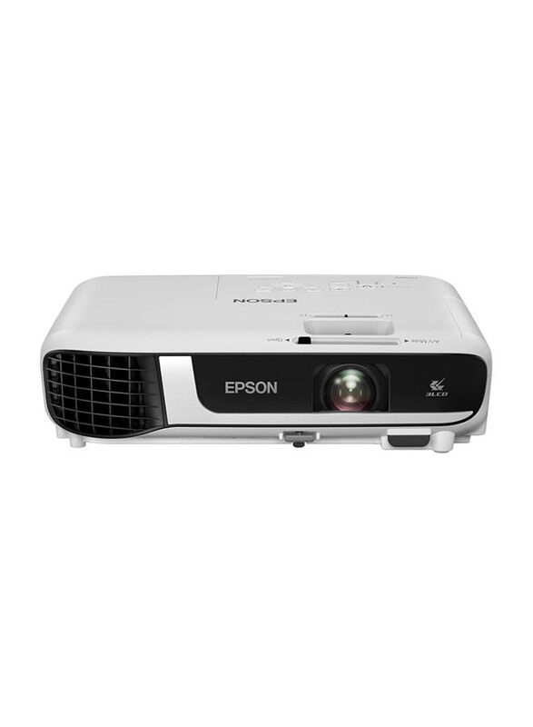 

EPSON EB-W51 LCD Portable Home Theatre Projector, 4000 Lumens, White/Black