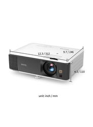 BenQ TK700 4K HDR DLP Gaming Projector, 3200 Lumens, Black/White