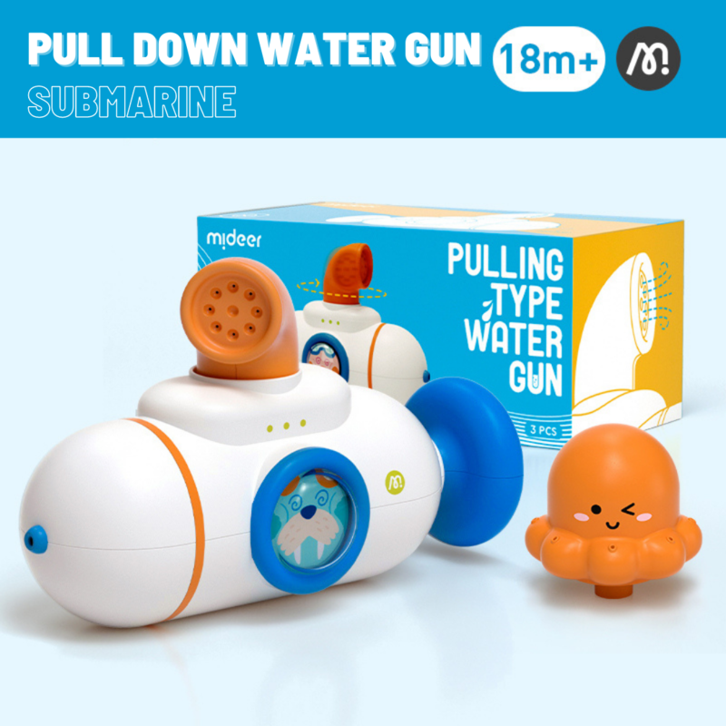 Pull Down Water Gun - Blue Submarine