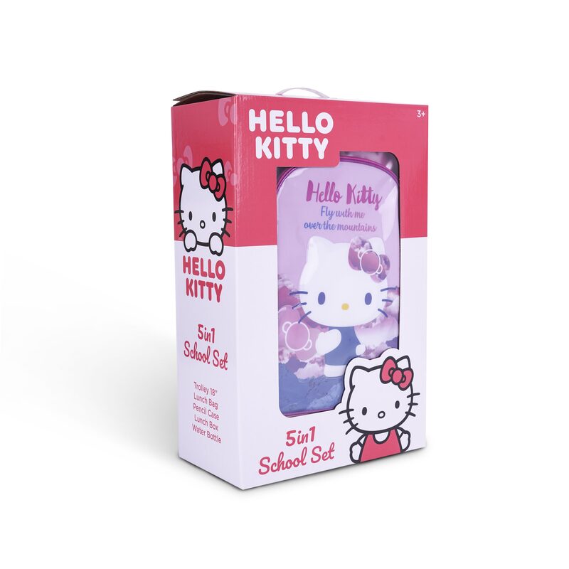 SANRIO HELLO KITTY  5IN1 TROLLEY BOX SET 18"