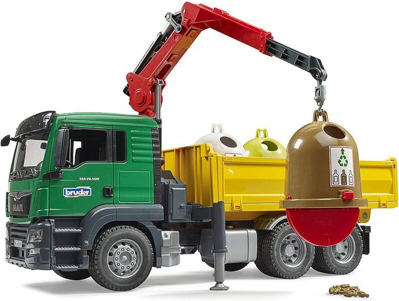 

Burder MAN TGS Truck w/ 3 Glass Recycling Containers