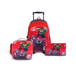 MARVEL AVENGERS HEROES 3N1 TROLLEY BOX SET 18"